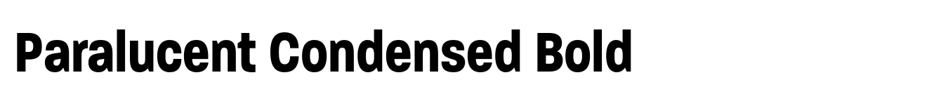Paralucent Condensed Bold image